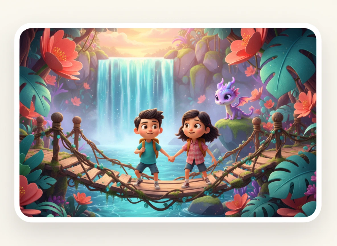 Kids Adventure Stories generated artwork