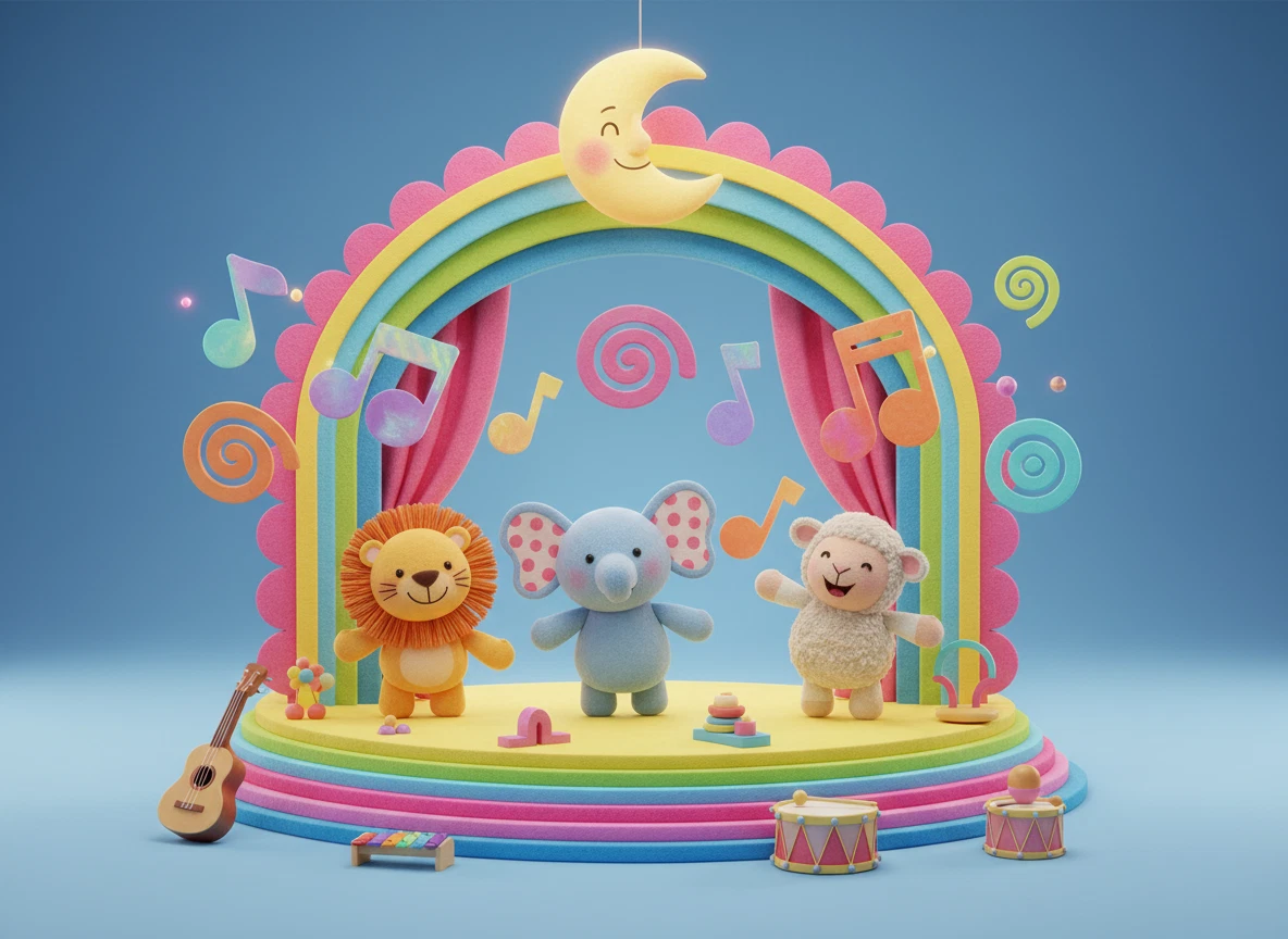 Nursery Rhymes generated artwork