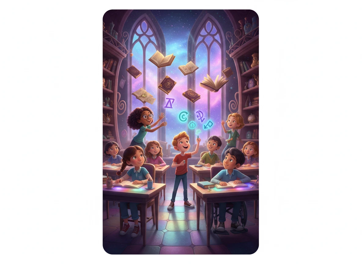Magical School Stories generated artwork