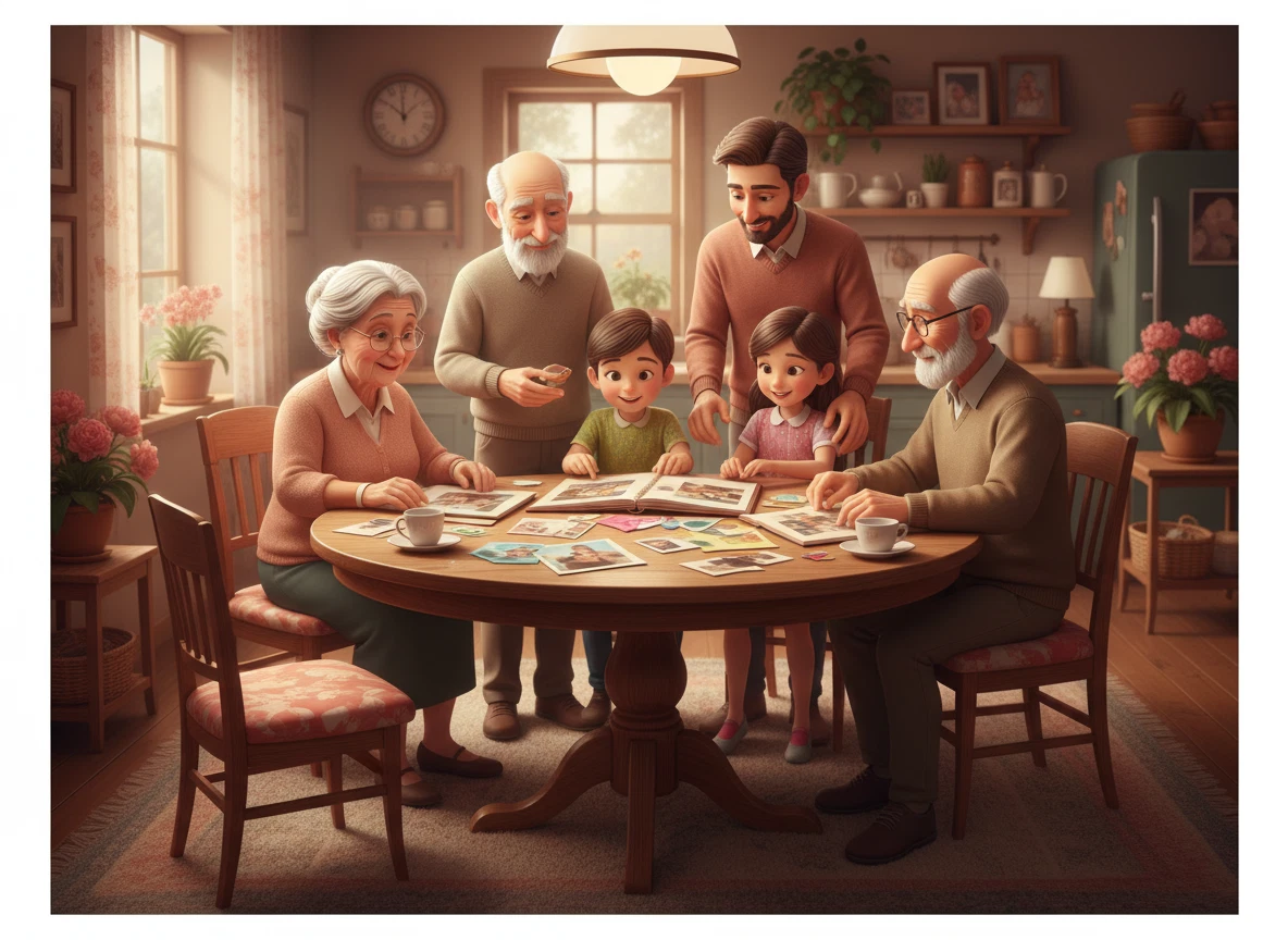 Family Stories generated artwork
